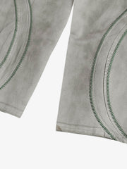 High Street Washed Wide-Leg Barrel Jeans