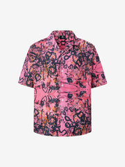 Graffiti Print Short-Sleeved Shirt