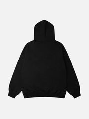 Abstraction Shadow Print Hoodie
