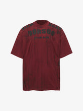 Painted Distressed Print Short-Sleeved T-Shirt