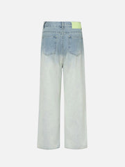 American Gradient Bleach Wash Vintage Jeans