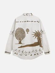 American Mayan Abstract Mural Shirt
