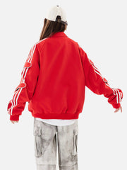 American Retro Patchwork Sports Jacket