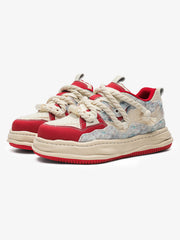 Street Deconstructed Color Splash Sneakers