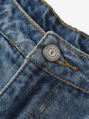 Camouflage Patchwork Ripped Cargo Jeans