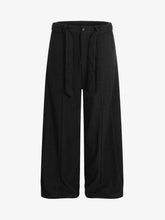 Vintage Corduroy Belted Pleated Baggy Pants