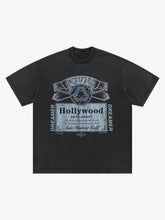 Vintage-Inspired Graphic Washed T-Shirt