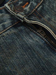 Bamboo Texture Flared Jeans