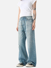 Basic Distressed Loose Jeans
