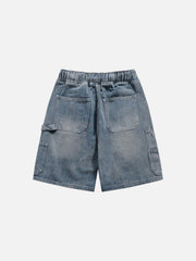 Basic Drawstring Washed Jorts