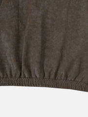 Basic Zip Up Faux Leather Jacket