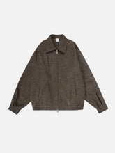 Basic Zip Up Faux Leather Jacket
