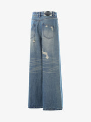 Vintage Distressed Draped Baggy Jeans