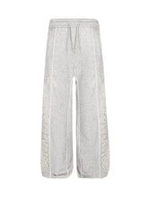 Retro Pearl Design Casual Straight Pants
