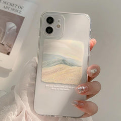 Beach Painting Mobile Phone Case For iPhone