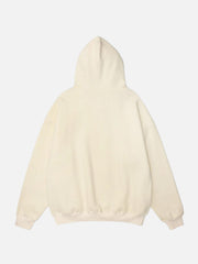Bear Shopping Cart Print Hoodie