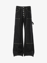 Vintage Button Fly Stitch Detail Baggy Jeans