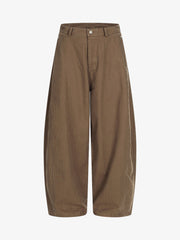 Riveted Pleated Casual Scimitar Pants