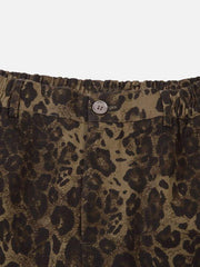 Big Pocket Leopard Print Shorts