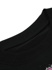 Black Graphic Crew Neck T-Shirt