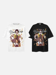 Black Wash Cultural Mashup Tee