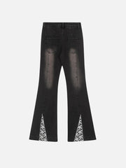 Bow Butterfly Washed Jeans