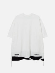 Broken Hole Fake Two Pieces Tee