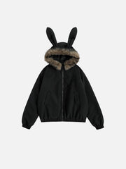 Bunny Ear Hooded Coat