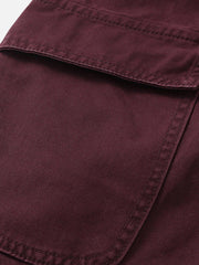 Burgundy Multi Pocket Jeans