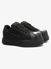 Street Spray-Painted Shell Toe Chunky Sneakers