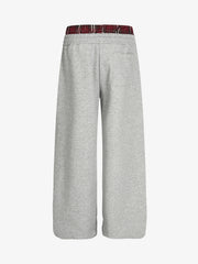 Retro Double Waist Loose Wide-Leg Pants