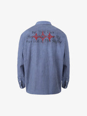 Streetwear Red Star Striped Long Sleeve Shirt