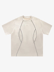 Functional Deconstructed Split Short-Sleeved T-Shirt