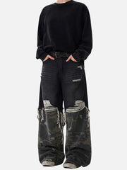 Camouflage Distressed Jeans
