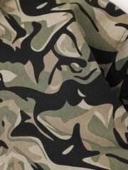Camouflage Fur Zipper Hoodie