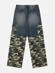Camouflage Patchwork Jeans