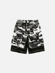 Camouflage Patchwork Shorts