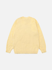 Cartoon Cat Jacquard Sweater