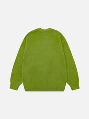 Cartoon Cat Jacquard Sweater