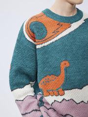 Cartoon Little Dinosaur Knit Sweater