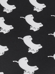 Cat Print Canvas Shoulder Bag