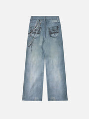 Chains Print Jeans