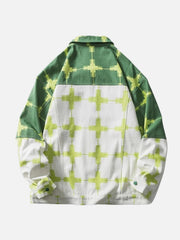 Color Block Patchwork Denim Jacket