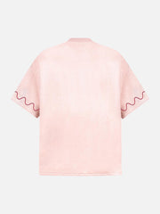 Cross and Wave Print T-Shirt