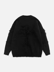 Crosses Patchwork Sweater