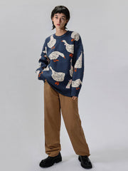 Cute Duck Knit Sweater