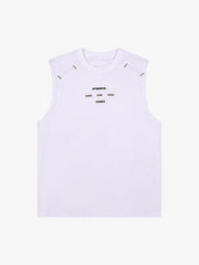 Waistcoat Embroidered Round Neck Vest