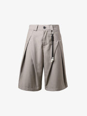 Vintage Deconstructed Pleated Shorts