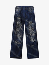 High Street Dirty Dyed Ripped Jeans