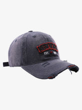 Vintage Washed Distressed Letter Embroidery Baseball Cap